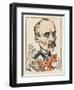 Georges Clemenceau French Statesman Depicted Riding His "Principles"-Moloch-Framed Art Print