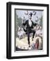 Georges Clemenceau Juggling Bags of English Money, 1893-Henri Meyer-Framed Giclee Print