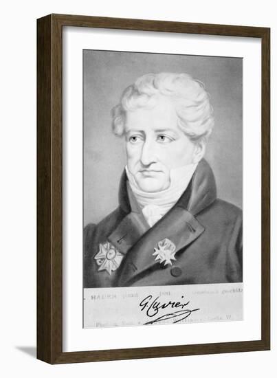 Georges Cuvier, French Naturalist-Science Source-Framed Giclee Print