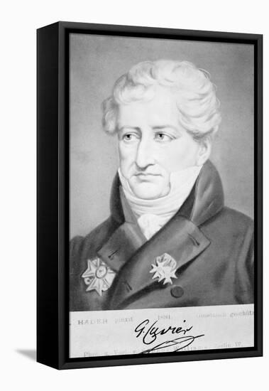 Georges Cuvier, French Naturalist-Science Source-Framed Stretched Canvas