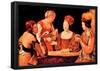 Georges de La Tour The Wrong Player with Cross Aces Art Print Poster-null-Framed Poster