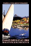Evian les Bains and le Lac Leman-Georges Dorival-Mounted Art Print