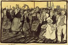 The Strikers, Cartoon from 'L'Assiette Au Beurre', 5 March, 1904-Georges Dupuis-Framed Giclee Print