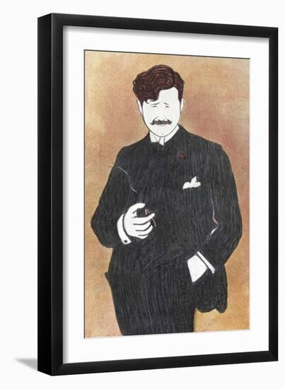 Georges Feydeau - portrait-Leonetto Cappiello-Framed Premium Giclee Print