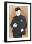Georges Feydeau - portrait-Leonetto Cappiello-Framed Premium Giclee Print
