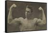 Georges Hackenschmidt (Russe) essayant ses forces (Lutteur russe).-null-Framed Stretched Canvas