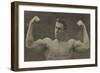 Georges Hackenschmidt (Russe) essayant ses forces (Lutteur russe).-null-Framed Giclee Print