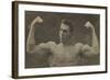 Georges Hackenschmidt (Russe) essayant ses forces (Lutteur russe).-null-Framed Giclee Print