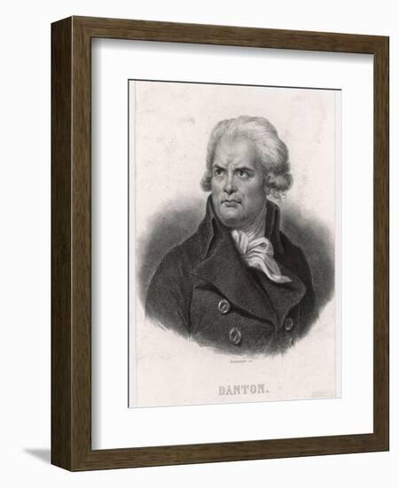 Georges Jacques Danton French Revolutionary Leader-null-Framed Art Print