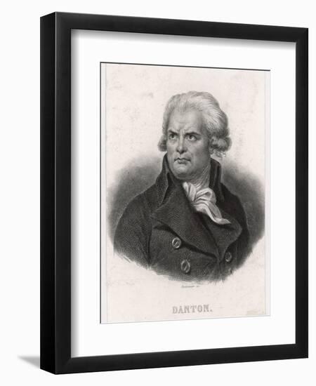 Georges Jacques Danton French Revolutionary Leader-null-Framed Art Print