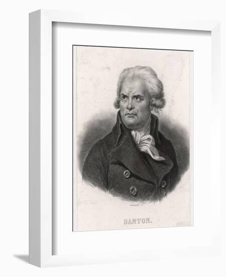 Georges Jacques Danton French Revolutionary Leader-null-Framed Art Print