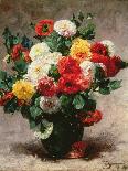 Carnations in a Vase-Georges Jeannin-Giclee Print