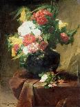 Still Life of Roses and Lilacs-Georges Jeannin-Framed Giclee Print