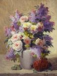 Still Life of Roses in a Vase-Georges Jeannin-Giclee Print