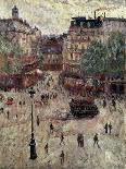 A Square in Paris, 1907-Georges Leon Dufrenoy-Stretched Canvas