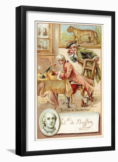 Georges-Louis Leclerc, Comte De Buffon, and Louis-Jean-Marie Daubenton, French Naturalists-null-Framed Premium Giclee Print