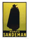 Sandeman Port, The Famous Silhouette-Georges Massiot-Framed Stretched Canvas