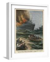 Georges Philippar Fire-Achille Beltrame-Framed Art Print