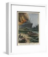 Georges Philippar Fire-Achille Beltrame-Framed Art Print