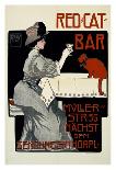 Red Cat Bar-Georges Rogier-Mounted Art Print