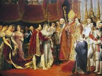 Religious Marriage of Napoleon I and Marie-Louise in Salon Carre at Louvre, on 2 April, 1810-Georges Rouget-Framed Giclee Print