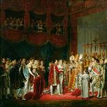 Religious Marriage of Napoleon I and Marie-Louise in Salon Carre at Louvre, on 2 April, 1810-Georges Rouget-Giclee Print