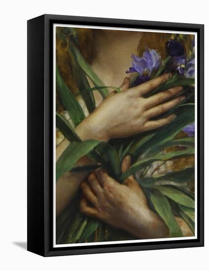 Georges Roussin, Ophelia detail-Vintage Lavoie-Framed Stretched Canvas