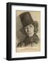 Georges Sand Alias Aurore Dudevant French Writer Dressed as a Man-null-Framed Photographic Print