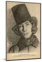 Georges Sand Alias Aurore Dudevant French Writer Dressed as a Man-null-Mounted Photographic Print