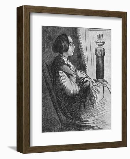 Georges Sand-Alfred de Musset-Framed Art Print