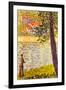 Georges Seurat Morning walk (The Seine at Courbevoie)-null-Framed Art Print