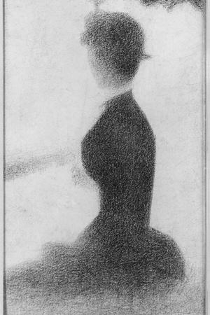 Seated Woman with a Parasol (study, La Grande Jatte)