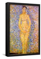 Georges Seurat Study of a Model Art Print Poster-null-Framed Poster