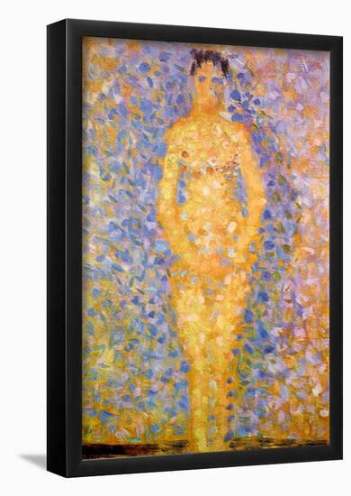 Georges Seurat Study of a Model Art Print Poster-null-Framed Poster