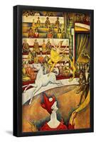 Georges Seurat (The circus) Art Poster Print-null-Framed Poster