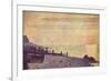 Georges Seurat The Mouth of the Seine at Honfleur, Evening-null-Framed Art Print