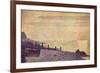 Georges Seurat The Mouth of the Seine at Honfleur, Evening-null-Framed Art Print