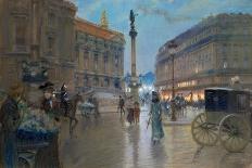 Carriages on the Champs Elysees-Georges Stein-Giclee Print