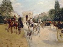 Carriages on the Champs Elysees-Georges Stein-Giclee Print