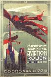 Time Is Money By The French Propaganda Ministry In Support Of Aviation-Georges Villa-Mounted Art Print