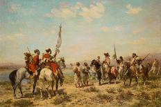 Arab Cavalry Fording a Stream-Georges Washington-Giclee Print