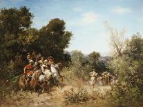 Arab Horsemen-Georges Washington-Framed Stretched Canvas