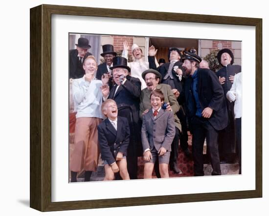 Georges Wilson, Georges Loriot, Jean-Pierre Talbot and Jean Bouise: Tintin et Les Oranges Bleues, 1-Marcel Dole-Framed Photographic Print
