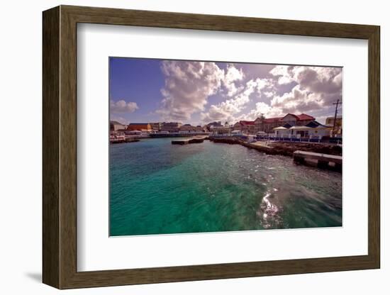 Georgetown Harbor Early Morning Cayman Islands-George Oze-Framed Photographic Print