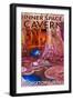 Georgetown, Texas - Inner Space Cavern-Lantern Press-Framed Art Print