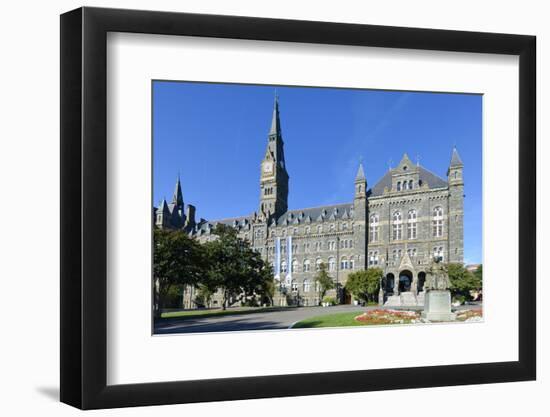 Georgetown University Main Building in Washington DC - United States-Orhan-Framed Premium Photographic Print