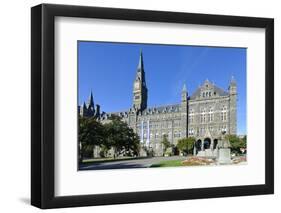 Georgetown University Main Building in Washington DC - United States-Orhan-Framed Premium Photographic Print