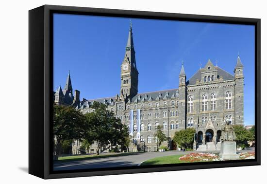 Georgetown University Main Building in Washington DC - United States-Orhan-Framed Stretched Canvas