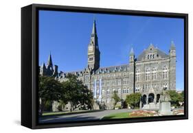 Georgetown University Main Building in Washington DC - United States-Orhan-Framed Stretched Canvas