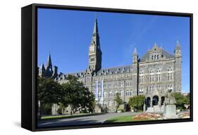 Georgetown University Main Building in Washington DC - United States-Orhan-Framed Stretched Canvas